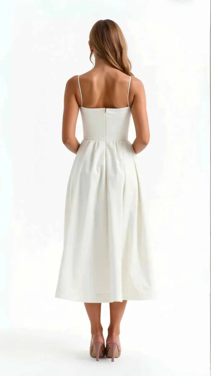 Simple Midi Dress with Waist Shaping
