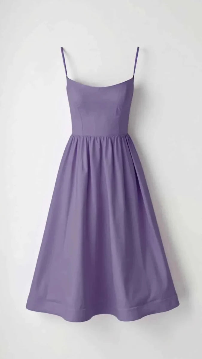 Simple Midi Dress with Waist Shaping