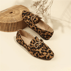 Siena – loafers with animal print & gold detail