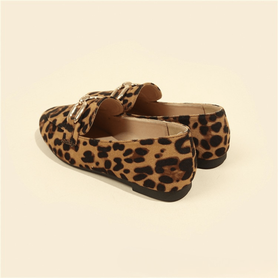 Siena – loafers with animal print & gold detail