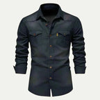 Slim Fit Denim Skjorte