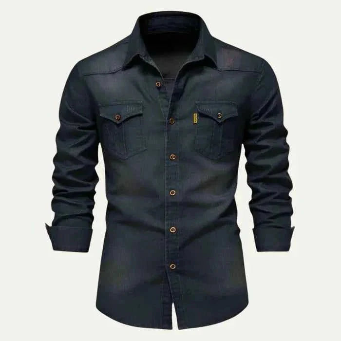 Slim Fit Denim Skjorte