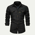 Slim Fit Denim Skjorte