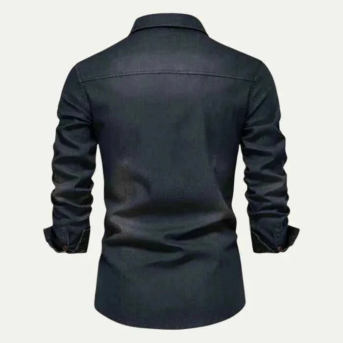 Slim Fit Denim Skjorte
