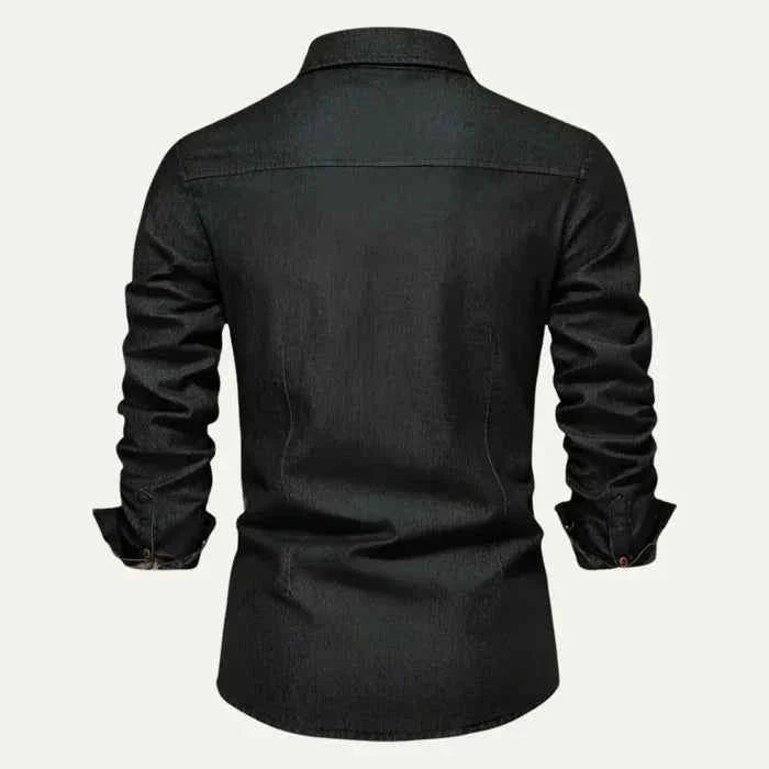 Slim Fit Denim Skjorte
