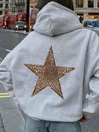 Sophia – Oversized hoodie with leopard star
