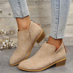 Pointed ankle boots for women