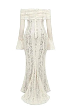 Lace Maxi Dress with Ruching
