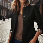 Quilted Hip-Length Casual Jacket for Women