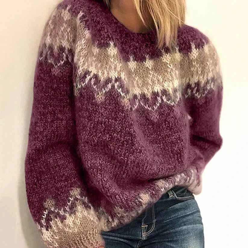 Warm fine knit sweater